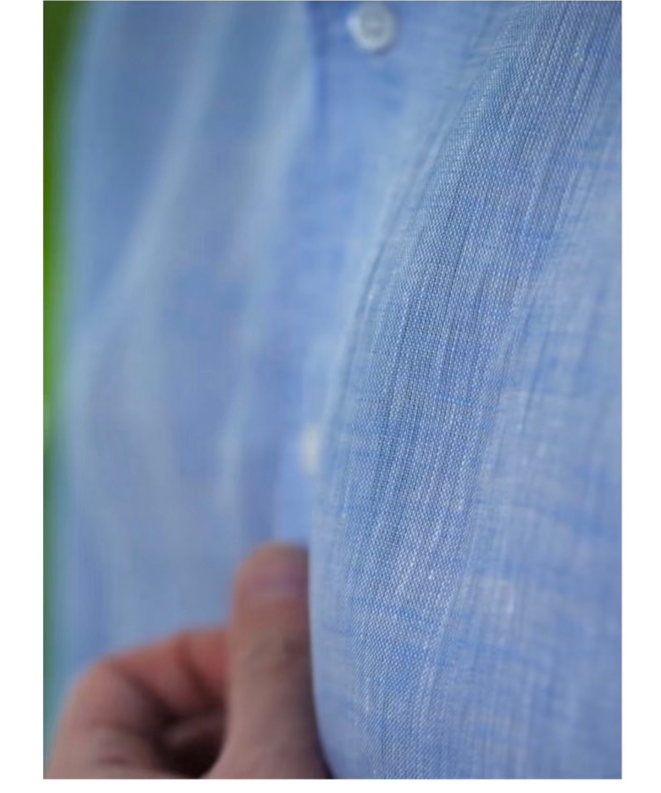 Light Blue Washed Linen Shirt