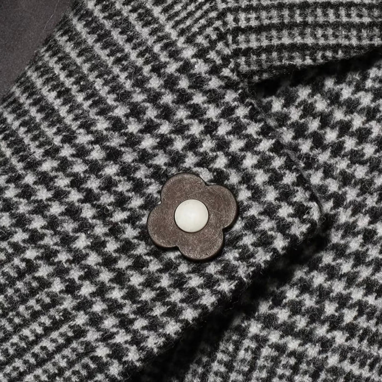 Grey Classic Check Coat