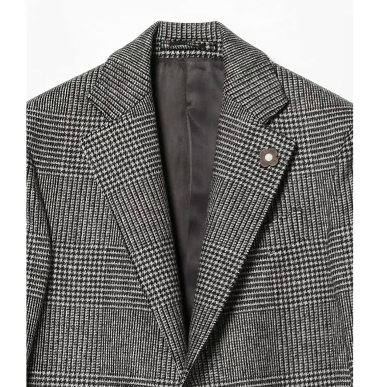 Grey Classic Check Coat