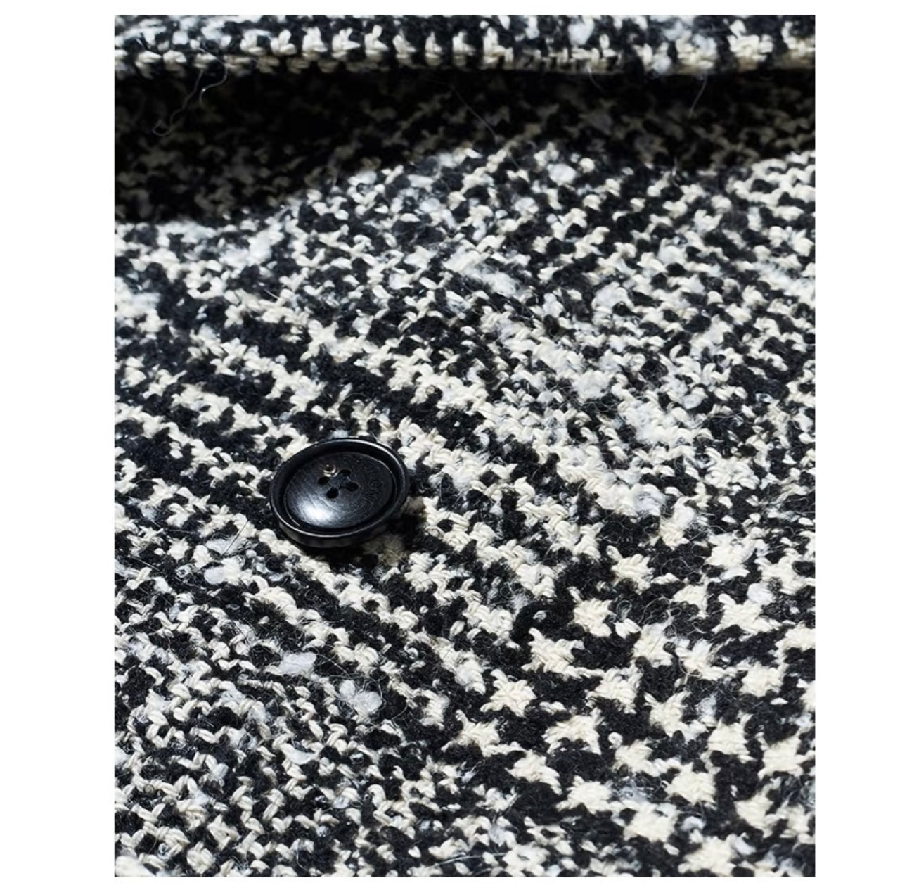Grey Check Lace-Up Coat