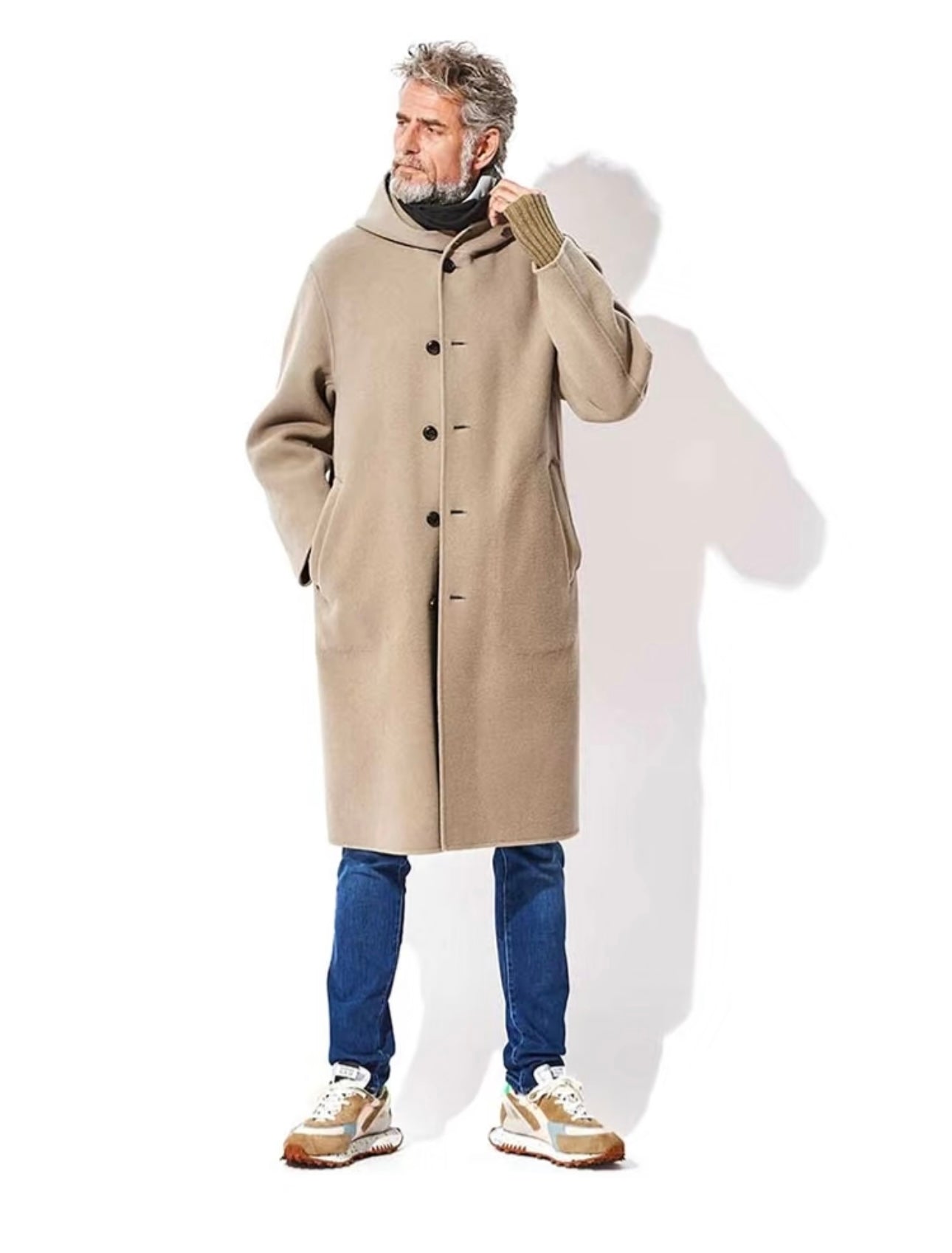 Hooded Wool Coat