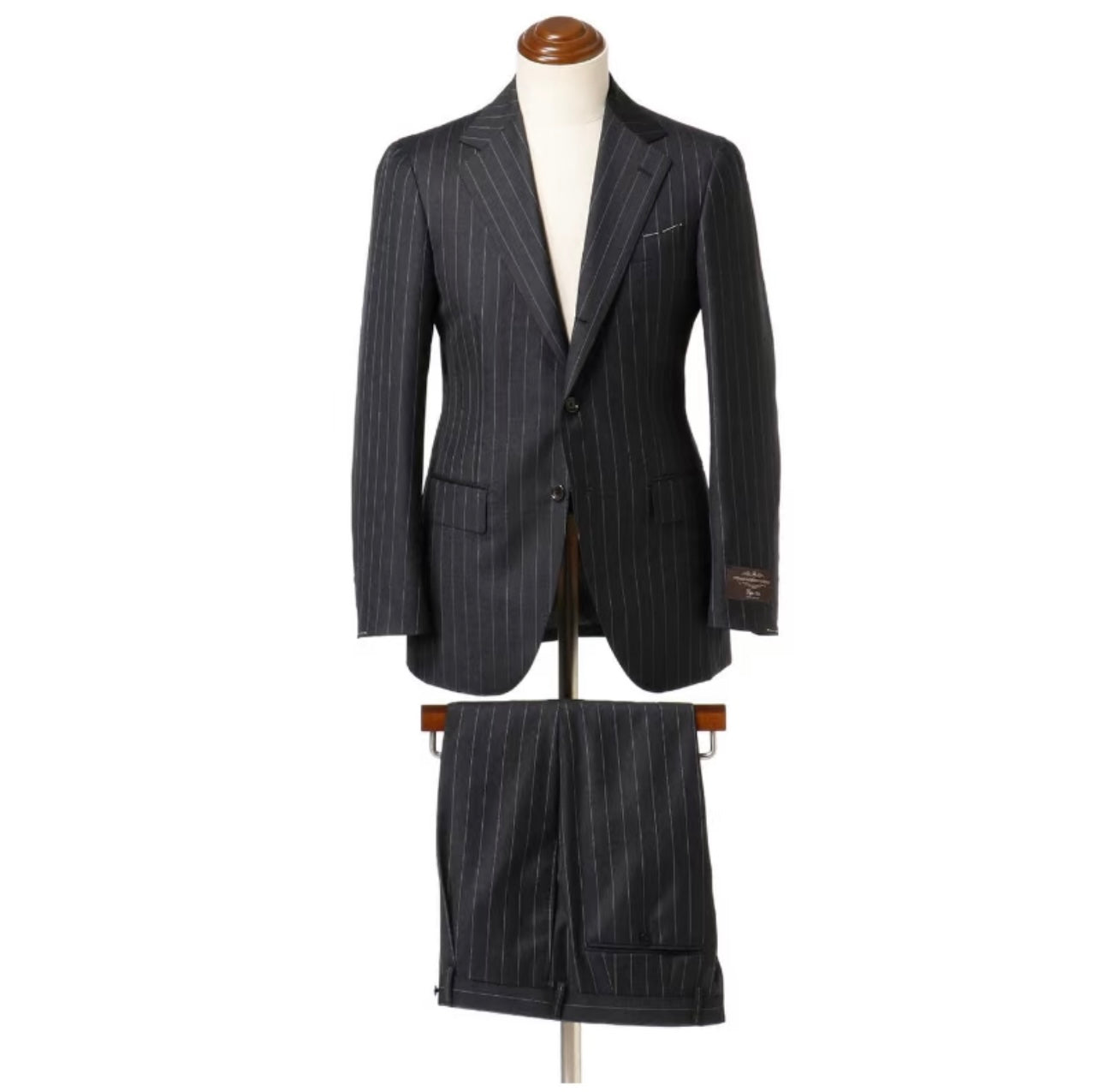 Navy Striped Wool Suit