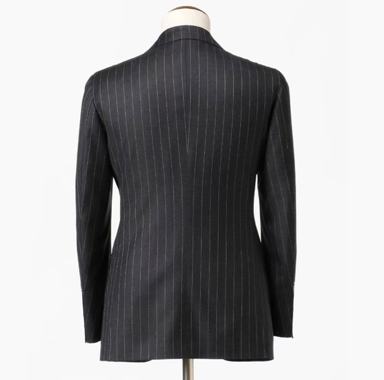 Navy Striped Wool Suit