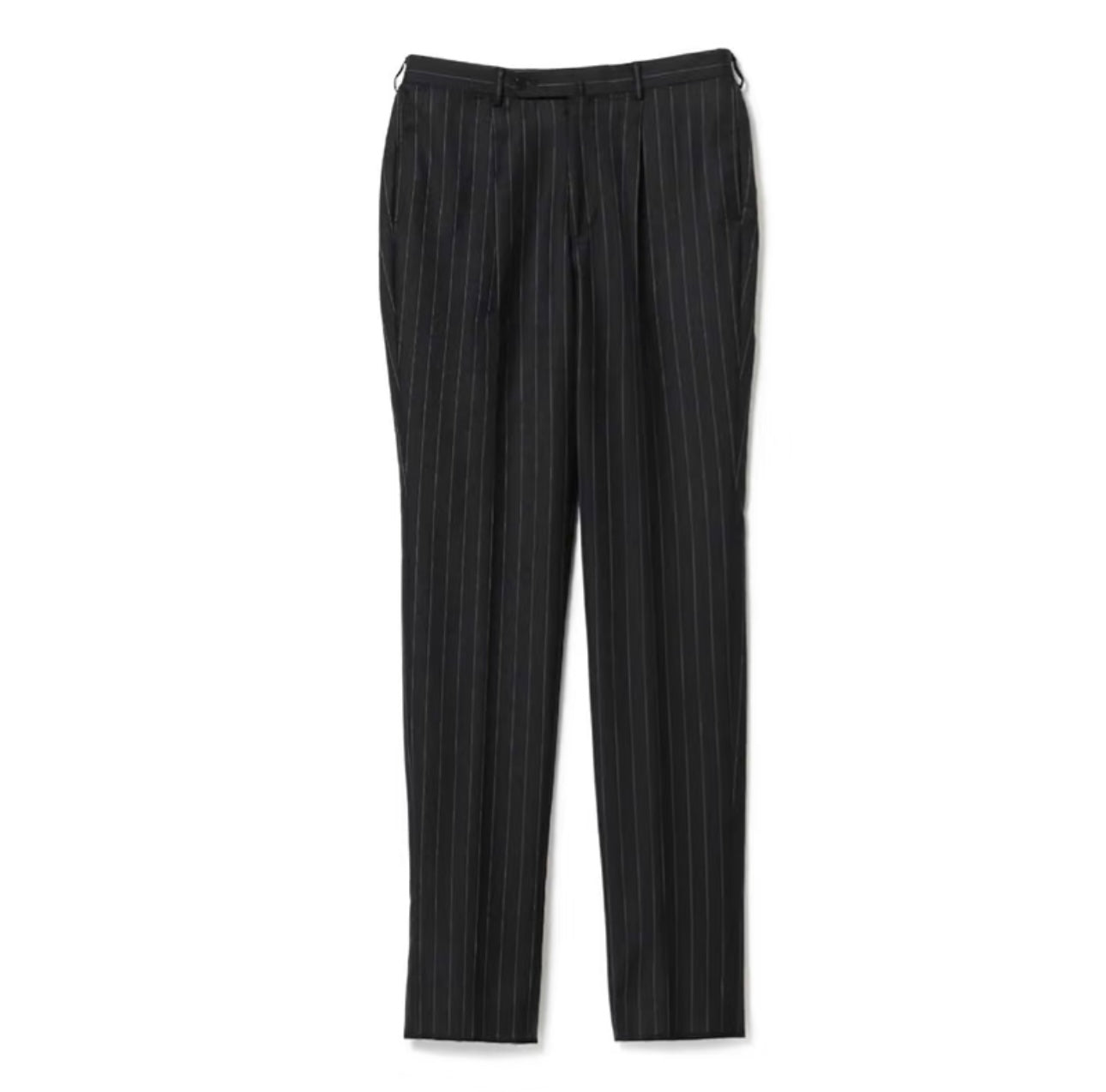 Navy Striped Wool Suit