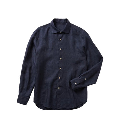 Navy Linen Shirt