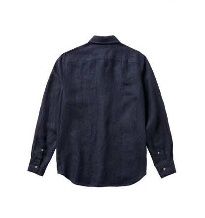 Navy Linen Shirt