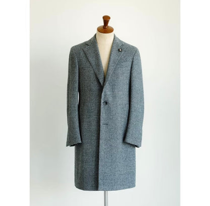 Grey Classic Check Coat