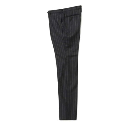 Navy Striped Wool Suit